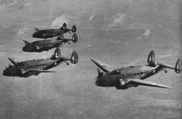 RAAF Hudson bombers of No 2 and 13 Squadrons were better suited to bombing targe